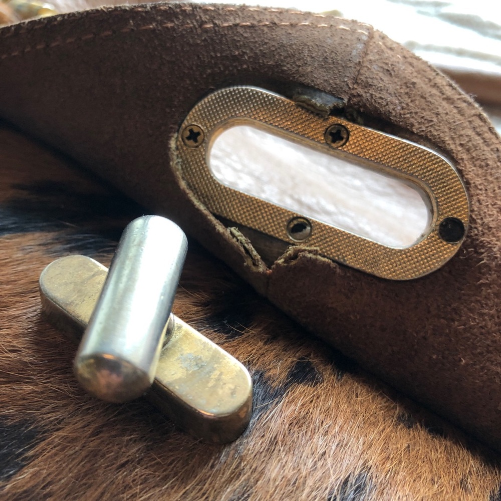 ASOS Premium Leather Bag with Leopard Print Trim - Picture 6 of 8